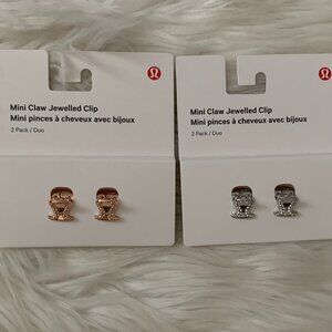 LULULEMON Mini Hair Claw Jewelled Clips SET (4 PIECES SET)